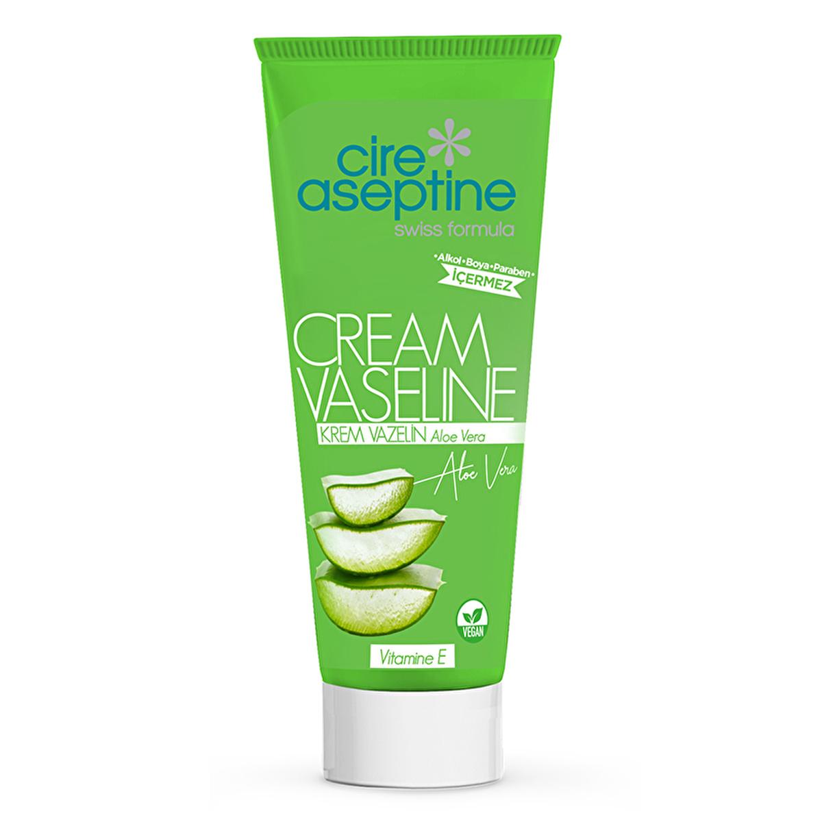 Cire Aseptine Moisturizing Cream - Aloe Vera & Vazelin Enriched, Dermatologically Tested, Paraben Free