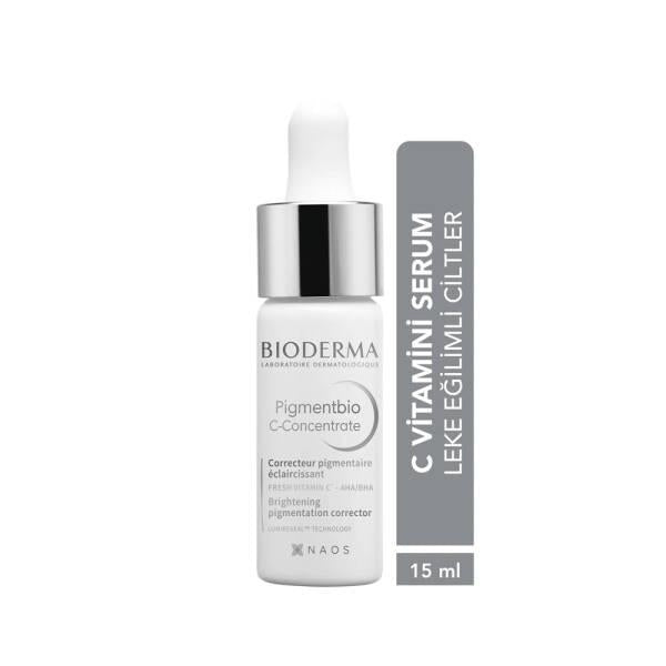 Bioderma Pigmentbio C-Concentrate Night Serum for Sensitive Skin - Brightening, Anti-Aging, Vitamin C Serum 0.51 fl oz