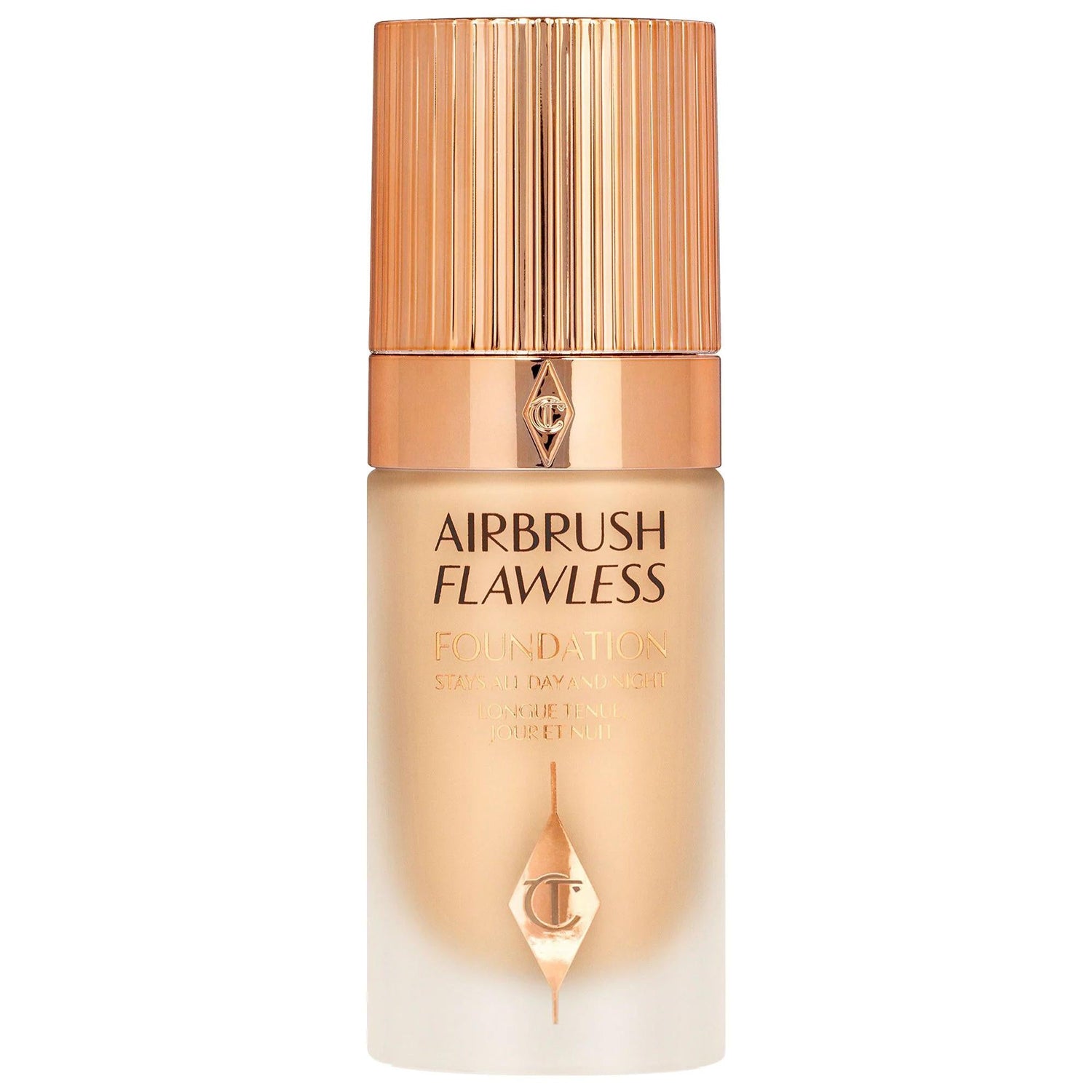 Charlotte Tilbury Airbrush Flawless Longwear Foundation: Full Coverage, Matte Finish, Poreless Look - Hydrating, Transfer-Resistant, Vegan & Cruelty-Free