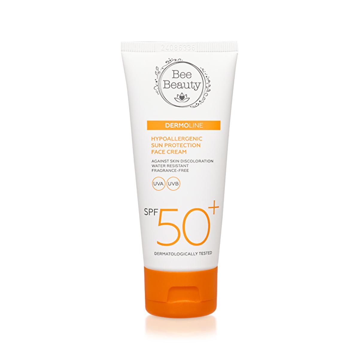 Bee Beauty Hypoallergenic Sunscreen Face Cream SPF50+ - Anti-Aging Sun Protection for Sensitive Skin