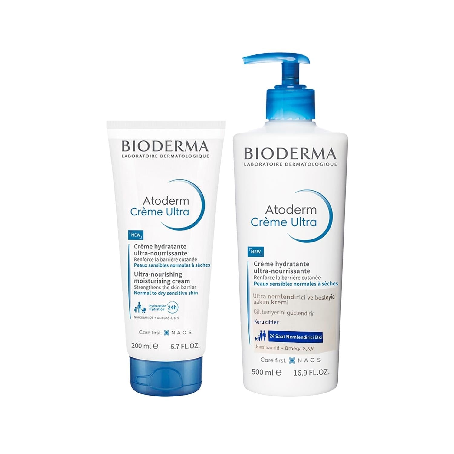Bioderma Atoderm: Intense Moisturizing Cream for Dry, Sensitive Skin | Large 700ml Size for Lasting Hydration