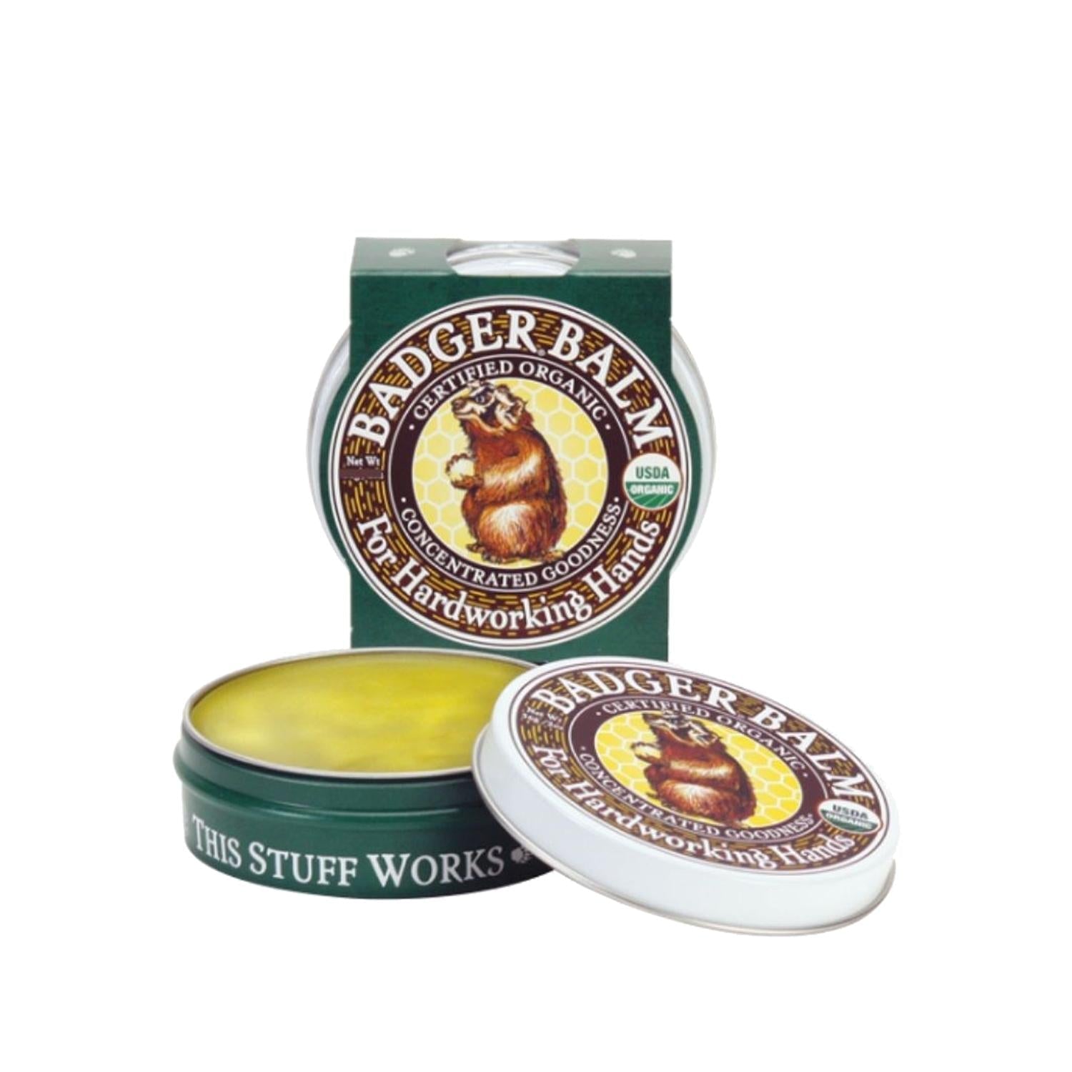 Badger Balm Hand Cream - Natural Organic Moisturizer for Dry Sensitive Skin (21g)
