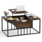 Lift Top Coffee Table Modern Center Table with Hidden Storage Compartment
