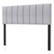 Linen Upholstered Headboard with Solid Wood Legs and Adjustable Width