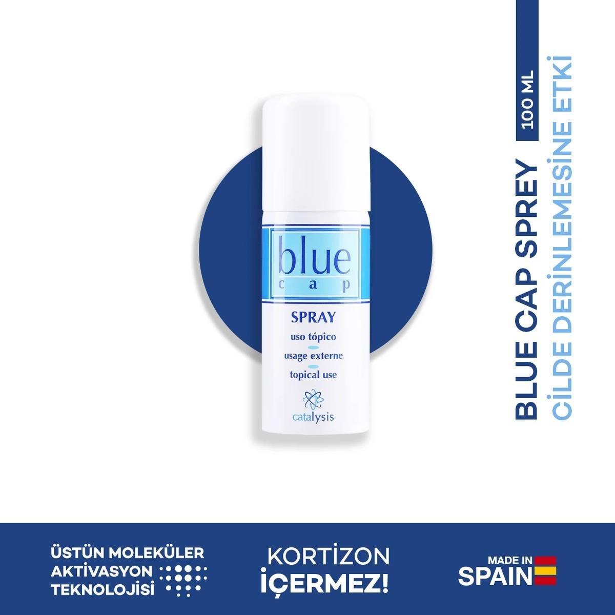 Blue Cap Anti-Dandruff Scalp Spray - Natural Cortisone-Free Treatment for Soothing Irritation & Hydration - 3.38 fl oz