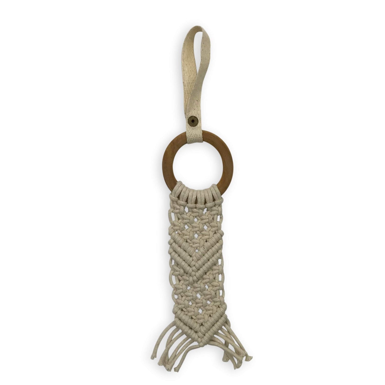 all-in-one toy | macrame chevron
