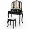 Makeup Vanity Table Set with Lighted Mirror and Drawers