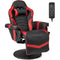 Massage Video Gaming Recliner Chair with Adjustable Height