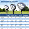 Mens LeftHanded Complete Golf Clubs and Bag Set Portable Lightweight Golf Stand Bag