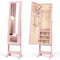 Mirrored Standing Jewelry Cabinet Storage Box