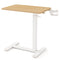 Mobile Standing Desk Height Adjustable Overbed Bedside Table with Cup Holder