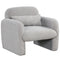 Modern Accent Chair with Waist Pillow and Armrests for Living Room Bedroom