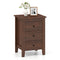 Nightstand End Beside Table Drawers Modern Storage Bedroom Furniture