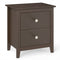Modern Nightstand with 2 Drawers for Small Spaces