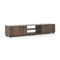 Modern TV Stand for up to 70" TVs Minimalist Entertainment Center with 2 Doors and Open Shelves-Rustic Brown