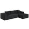 Modular Sectional Sofa Corduroy Upholstered L-shaped Sofa Couch with Deep Seats