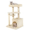 Cat Tree with Perch and Hanging Ball for Indoor Activity Play and Rest