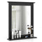 Wall-Mounted Multipurpose Vanity Mirror with Shelf