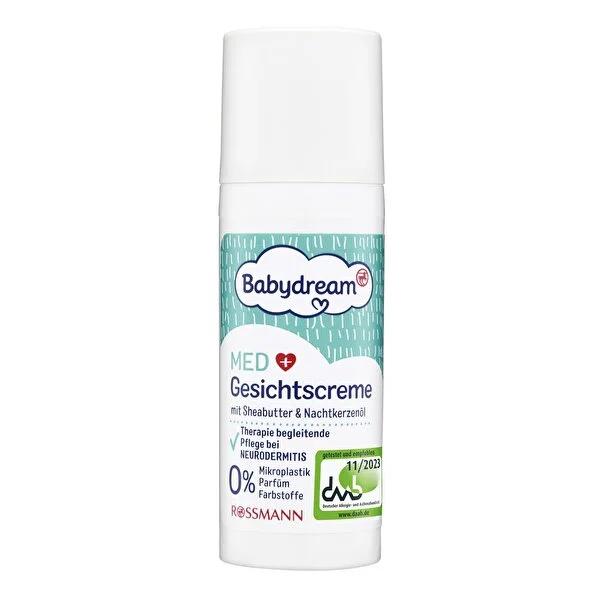 Babydream Med Baby Face Cream - Natural, Fragrance-Free, Vegan & Dermatologically Tested - 1.69 fl oz