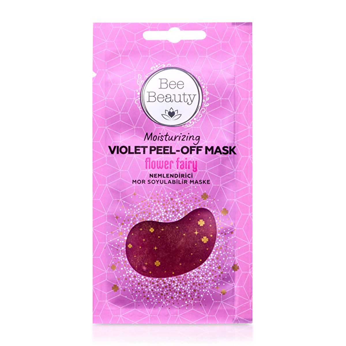 Bee Beauty Purple Peel-Off Mask 10 ml - Hydrating Peelable Face Mask with Lavender Extract & Panthenol