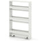Rolling Kitchen Slim Storage Cart Mobile Shelving Organizer with Handle