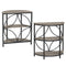 Narrow Side Table with Study Metal Frame and Storage Shelves