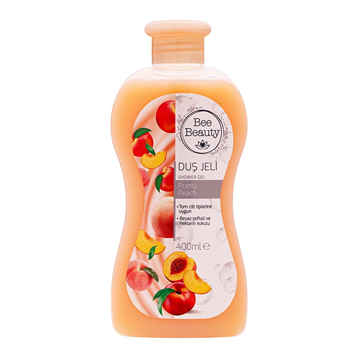 Bee Beauty Shower Gel Pretty Peach 400ml - Gentle, Moisturizing, and Refreshing