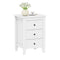 Nightstand End Beside Table Drawers Modern Storage Bedroom Furniture