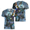 Australian Kangaroo Pattern Children's T-shirt Printed Animal Pattern Sports V-neck Short-sleeved Football Shirt Summer