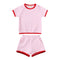 Summer Soft Short Sleeve Shorts Suit
