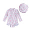 Girls' Fashion Bowknot Pattern One-piece With Hat