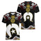 Australian Kangaroo Pattern Children's T-shirt Printed Animal Pattern Sports V-neck Short-sleeved Football Shirt Summer