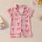 Printed Fashion Personalized Girls' Bow Jumpsuit