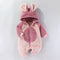 Autumn And Winter Clothes For Babies Baby Thick Warm Long Sleeves Romper Fleece-lined