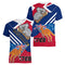 Australian Kangaroo Pattern Children's T-shirt Printed Animal Pattern Sports V-neck Short-sleeved Football Shirt Summer