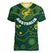 Australian Kangaroo Pattern Children's T-shirt Printed Animal Pattern Sports V-neck Short-sleeved Football Shirt Summer