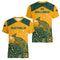 Australian Kangaroo Pattern Children's T-shirt Printed Animal Pattern Sports V-neck Short-sleeved Football Shirt Summer