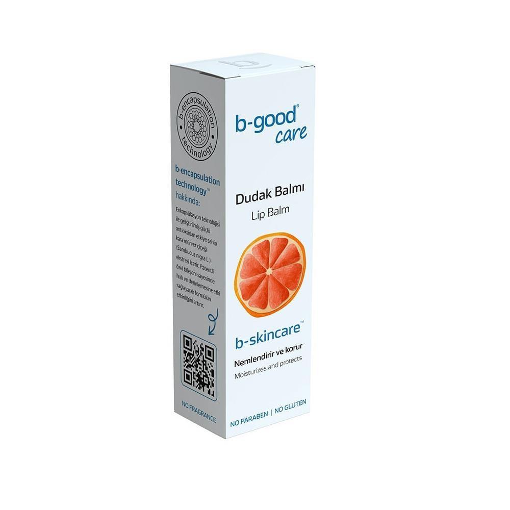 b-good care Natural Lip Balm with Greyfurt Oil - Moisturizing & Protective, 12 ml