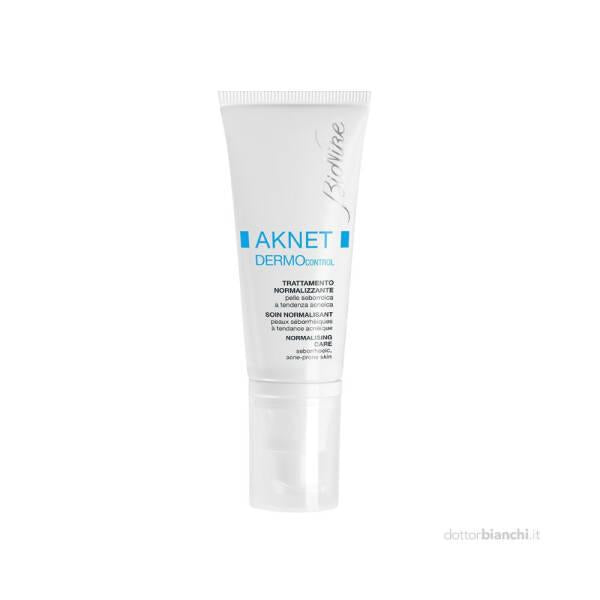 BioNike Aknet Dermo Control: Oily & Acne Skin Treatment - Sebum & Blemish Reduction, Mattifying, Glycolic Acid - Dermatological Skincare