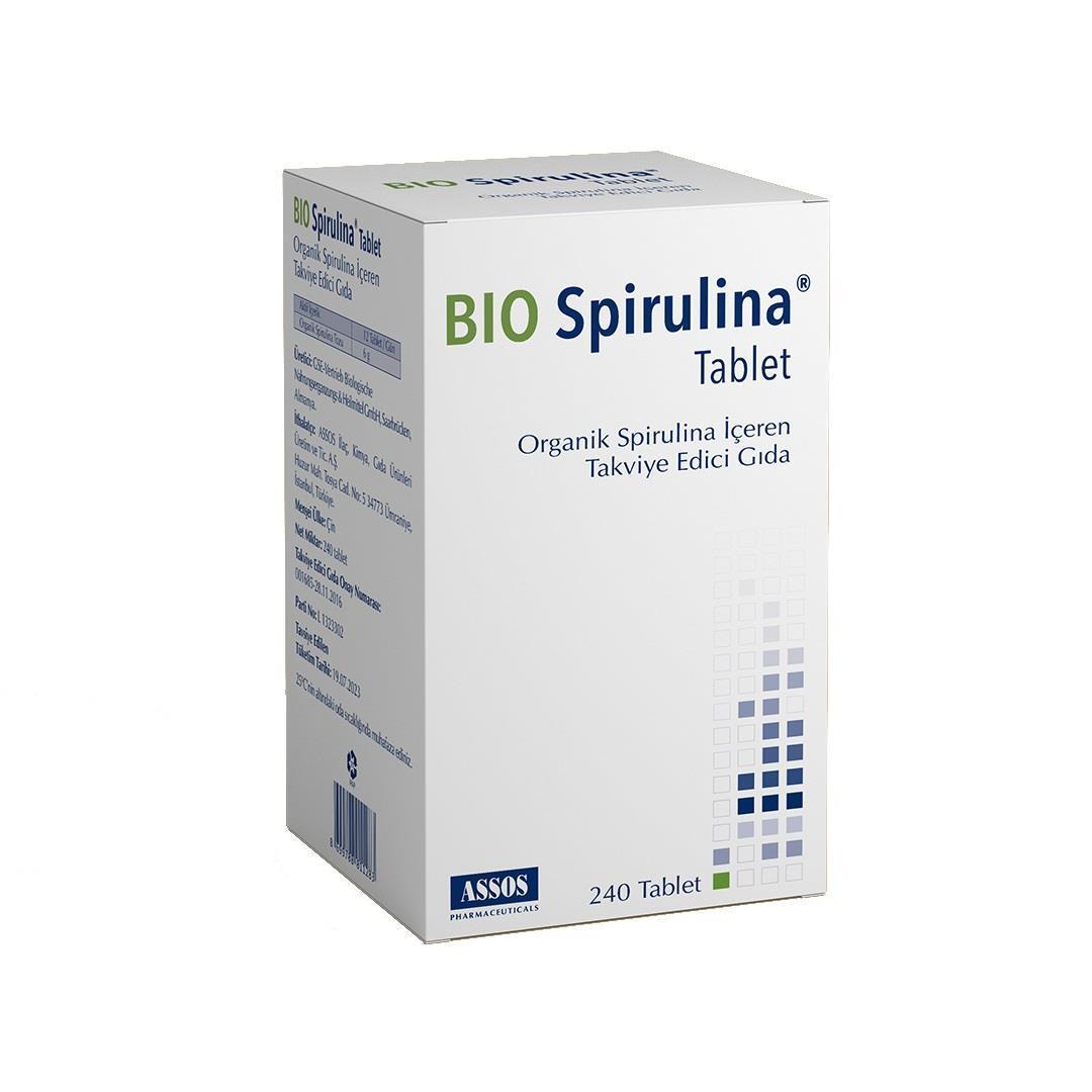 Bio Spirulina 500mg 240 Tablets - Organic Dietary Supplement for Nutritional Health