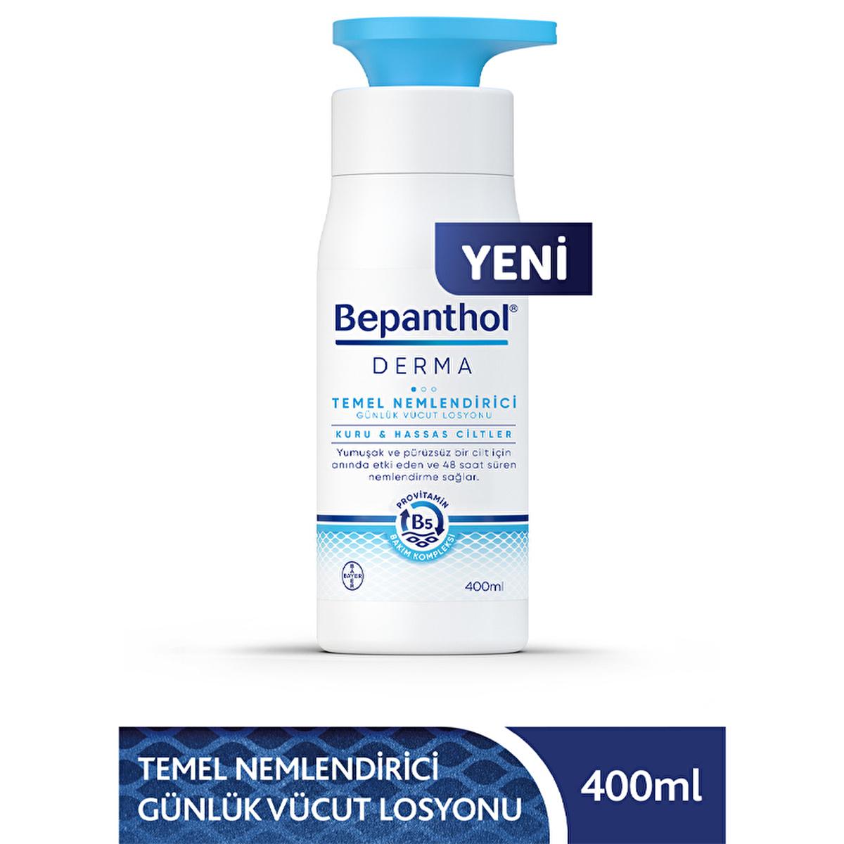 Bepanthol Derma: Hydrating Body Lotion for Dry, Sensitive Skin - Fast Absorbing, Non-Greasy - 13.53 fl oz