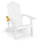 Weather Resistant HIPS Outdoor Adirondack Chair with Cup Holder