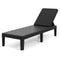 Outdoor Chaise Lounger Chair with Waterproof Rattan Textured PP Surface and 330 lbs Capacity