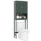Over The Toilet Storage Cabinet with Fluted Doors