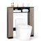Over The Toilet Storage Cabinet with 2 Open Compartments and 4 Adjustable Shelves
