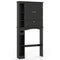 Over the Toilet Storage Cabinet with Adjustable Shelf and Bottom Bar-White