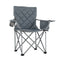 Oversized Camping Chairs Outdoor Folding Chair with Cooler Pouch and Cup Holder