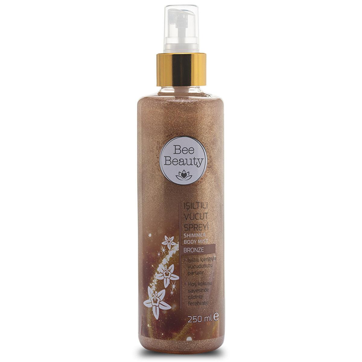 Bee Beauty Bronze Shimmering Body Spray 250ml - Refreshing, Non-Sticky, and Radiant Glow