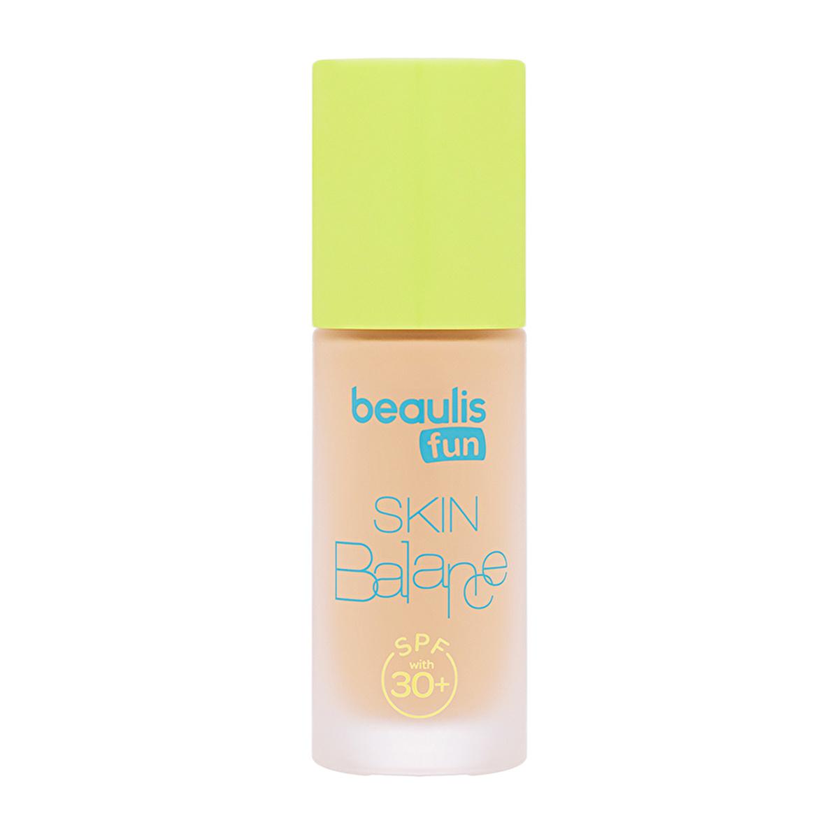 Beaulis Fun Skin Balance Foundation 128 Bright On - Lightweight, Natural Finish, SPF 30