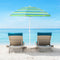 6.5 Feet Patio Beach Umbrella with Waterproof Polyester Fabric